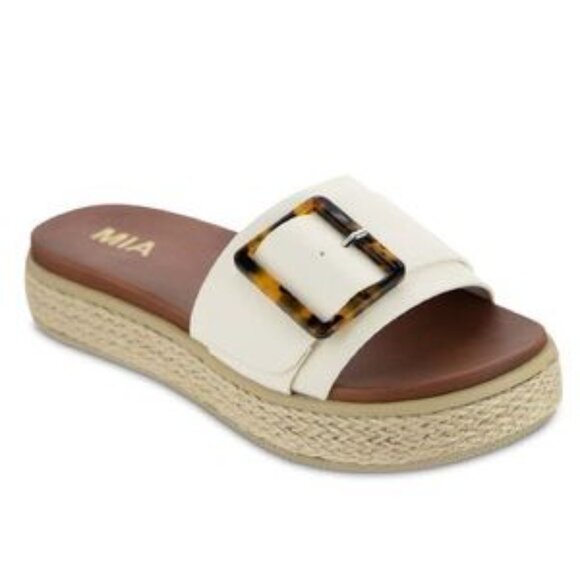 MIA Neves Buckle Slides Sandals - Picture 2 of 7